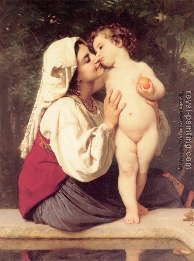 William-Adolphe Bouguereau : Le Baiser, The Kiss